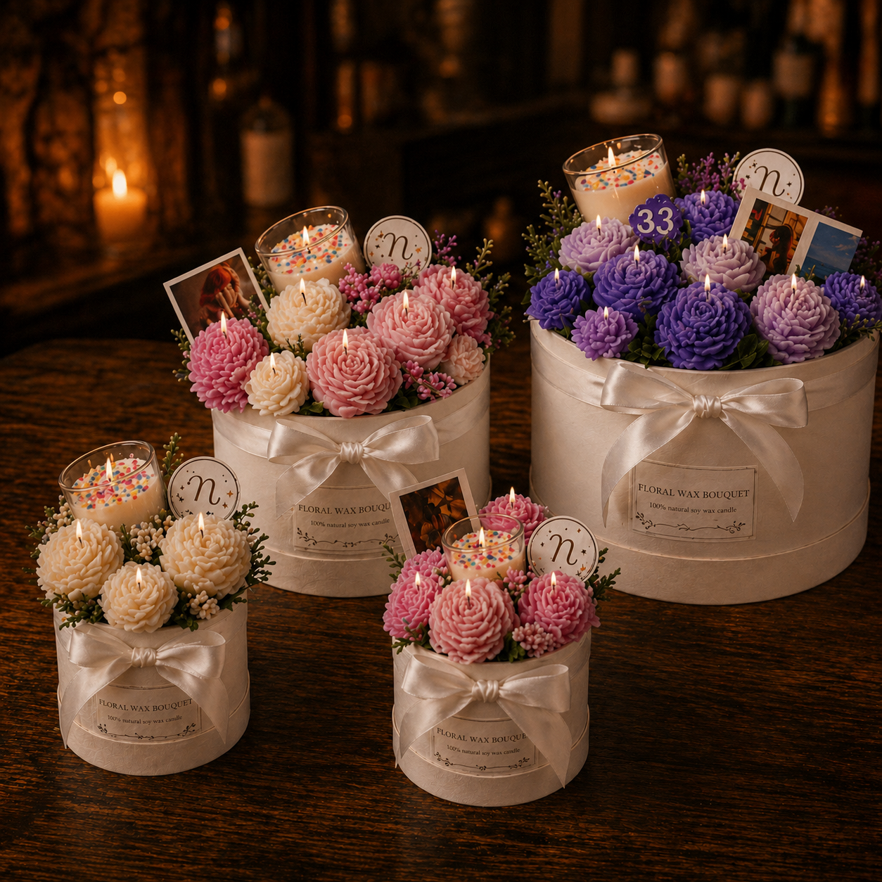 Floral Wax Bouquet