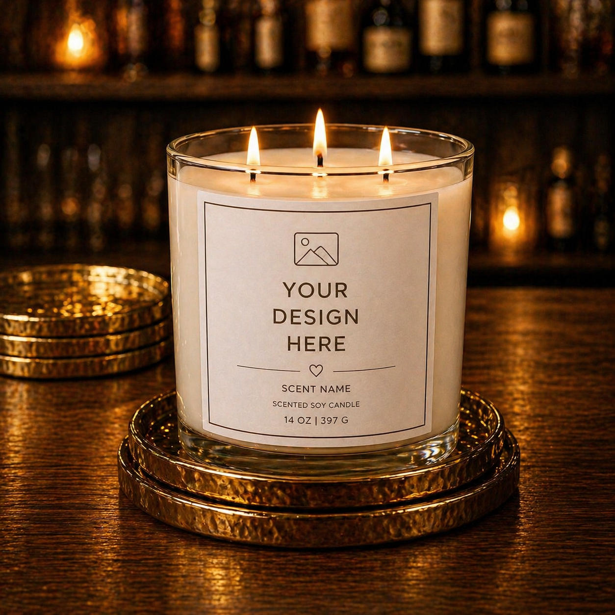 Customizable 3 Wick Candle